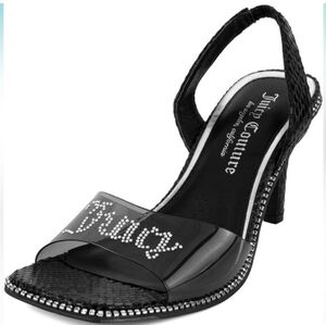 NWT Juicy Couture Greysi Rhinestone Slingback Pumps sz 8